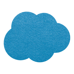 Wolk onderzetter vilt