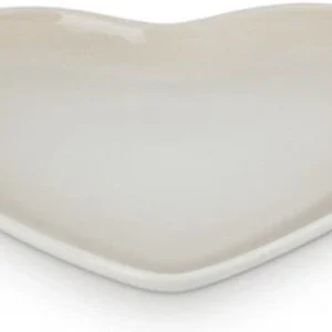 Le Creuset Groot Bord "hart" Wit 23cm Aardewerk